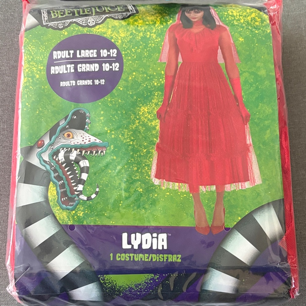 Bran new Lydia Red Costume for adults